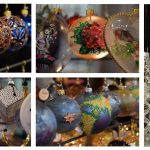 wystawa ręcznie zdobionych ozdób choinkowych