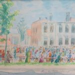 jasielski rynek na obrazach