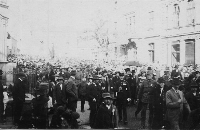 Manifestacja 17 lutego 1918r na ul Kościuszki