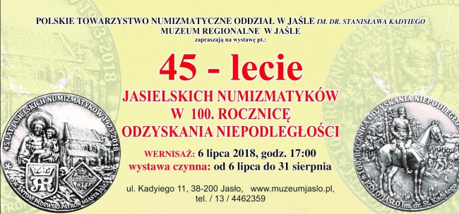 Numizmatycy wystawa zaproszenie 2