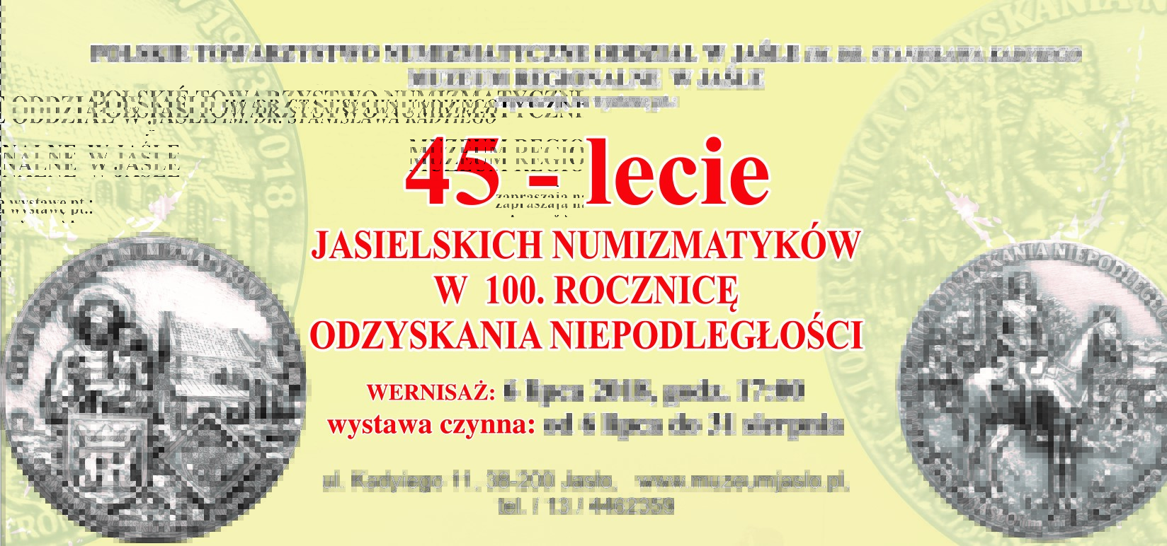 Numizmatycy wystawa zaproszenie 2