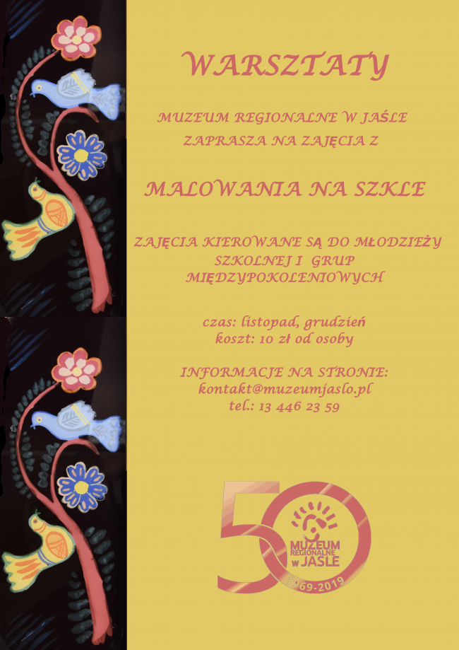 WARSZTATY Z MALOWANIA NA SZKLE