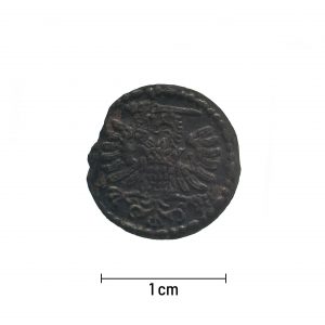 0177 Zbiory numizmatyczne St. Kadyiego; Stefan Batory (1580); denar gdański – awers