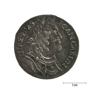 0520 Zbiory numizmatyczne St. Kadyiego; Jan Kazimierz (1653); ort koronny– awers