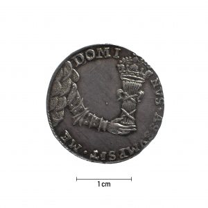 0585 Zbiory numizmatyczne St. Kadyiego; Jan Kazimierz (1649); medal koronacyjny - rewers