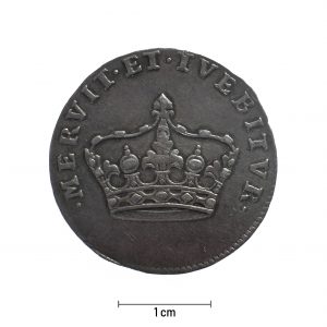 0659 Zbiory numizmatyczne St. Kadyiego; August III Sas (1734); medal koronacyjny - awers