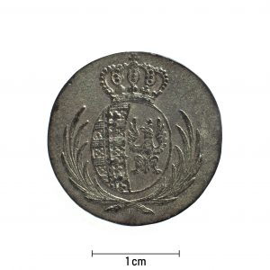 0766 Zbiory numizmatyczne St. Kadyiego; Księstwo Warszawskie (1812); 5 groszy- awers