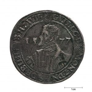 0935 Zbiory numizmatyczne St. Kadyiego; Księstwo Dieren (1577); talar – awers