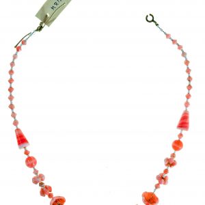 1427 Etnografia - Korale szklane, Kąty, sprzed 1939 r. dł. 46 cm