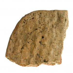 1505-7 M. A. Placek gliniany – naczynie (Błażkowa stan. 4, pow. jasielski) ok. VIII w. p. n. e, glina