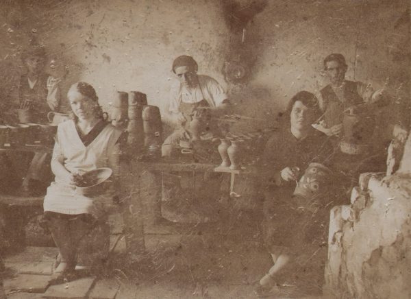 21 A.F. Etnografia, Warsztat garncarski Skibińskiego z Kołaczyc,1925 r.