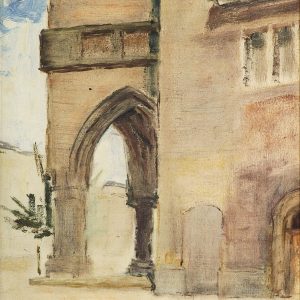 2175 AH autor Ignacy Pinkas, Szkic do Sukiennic, 1934, olej dykta, 27x22, fot