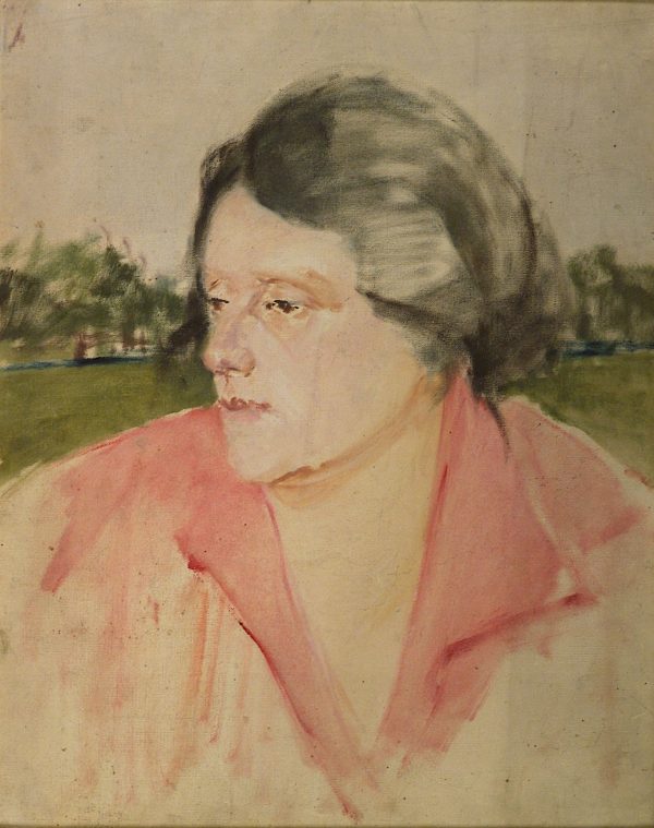 2318 AH autor Ignacy Pinkas, Portret kobiecy, olej dykta, 40 x 32, fot