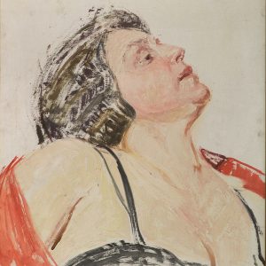 2319 AH autor Ignacy Pinkas, Studium głowy, olej dykta, 50x40, fot