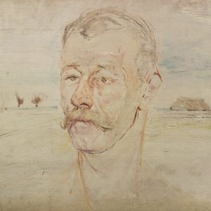 2325 AH autor Ignacy Pinkas, Studium do portretu krakowskiego kominiarza, olej sklejka, 40 x x50, fot