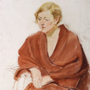 2353 AH autor Ignacy Pinkas, Studium portretowe, plej dykta, 70x66, fot