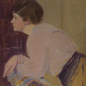 2357 AH autor Ignacy Pinkas, Portret kobiecy, olej dykta, 80x69, fot