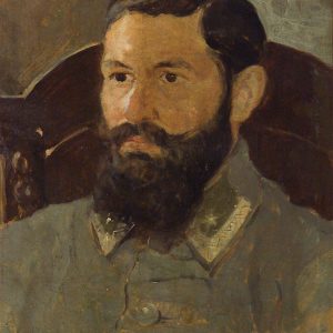2365 AH autor Ignacy Pinkas, Portret gn. Roi, 1916, olej dykta, 49x35,5, fot