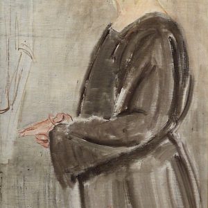 2381 AH autor Ignacy Pinkas, Studium, olej płótno, 108x57, fot