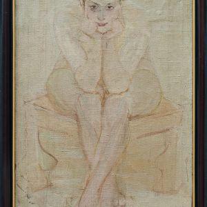 2393 AH autor Ignacy Pinkas, Akt, lata 20-te, olej płótno, 69x61, fot. MSz