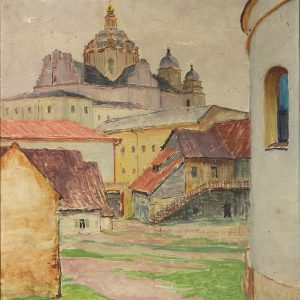 2407 AH autor Ignacy Pinkas Wilno, 1928, olej dykta, 50x40, fot