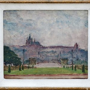 2409 AH autor Ignacy Pinkas, Hradczany Praga, 1924, 24x26, fot.MSz