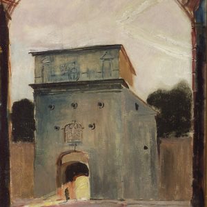 2421 AH autor Ignacy Pinkas, Ostra Brama, 1928, olej dykta, 44x34, fot
