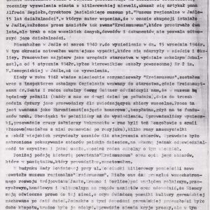 2437 AHSiD – Kopia artykułu Jana Soboty „Kreismuseum w Jaśle w latach okupacji hitlerowskiej”