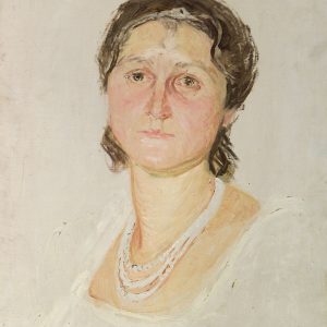 2495 AH autor Ignacy Pinkas, Szkic do portretu, olej dykta, 50x40, fot