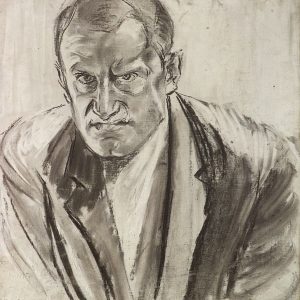 2500 AH autor Ignacy Pinkas, Autioportret, węgiel, 45x40, fot