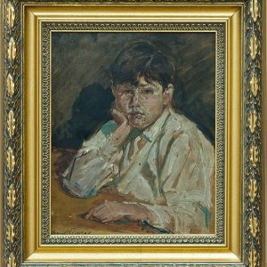 2504 AH autor Ignacy Pinkas, Portret pasierba, 1920-25, olej dykta, 27x22, fot. MSz