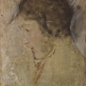 2682 AH autor Ignacy Pinkas, Portret głowy kobiecej, przed 1914, olej płótno, 44x34, fot