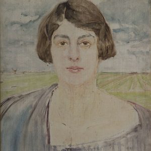 2712 AH autor Ignacy Pinkas, Szkic do portreu pani W., olej dykta, 46x39, fot