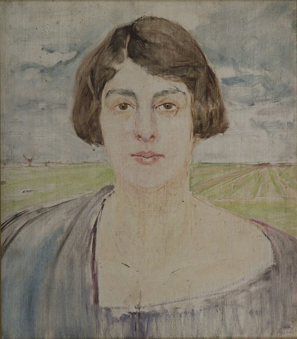 2712 AH autor Ignacy Pinkas, Szkic do portreu pani W., olej dykta, 46x39, fot
