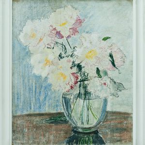 2752 AH autor Ignacy Pinkas, Kwiaty Piwonie, 1930, pastele dykta, 60x49,5, fot. MSz