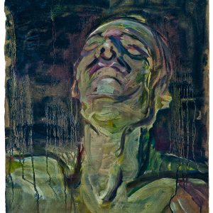 2755 AH autor Ignacy Pinkas, Głowa mężczyzny, technika mieszana tektura, 43,5x37,5, fot. MSz