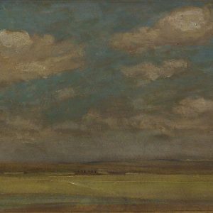 2760 AH autor Ignacy Pinkas, Pejzaż, ok. 1918, olej dykta, 26x50,7, fot