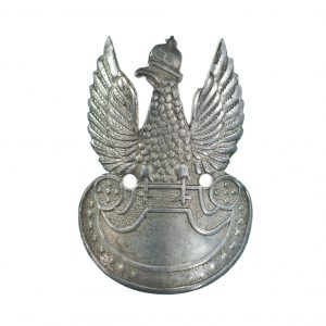 3056 AH  Orzeł z okresu Powstania Warszawskiego, wykonany z aluminiowej chochli,