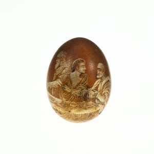 337 Etnografia - Pisanka wielkanocna, powiat jasielski, 1955 r., praca wykonana tradycyjną techniką drapaną