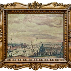 3700 AH autor Ignacy Pinkas, Praga Z zamkowych schodów, 1925, olej dykta, 40x50, fot. MSz