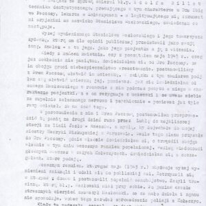 4070 AHSiD – Oświadczenie Zofii Romer o ratowaniu przez Zbigniewa Paczosę Żydów w Kołaczycach, 1948 r.