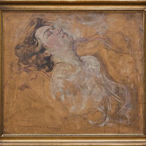 5402 AH autor Ignacy Pinkas, Śpiąca kobieta, olej tektura, 55x63, fot. MSz