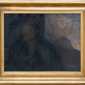 5403 AH autor Ignacy Pinkas, Portret pani Janiny, 1917, olej tektura, 50x65, fot. MSz