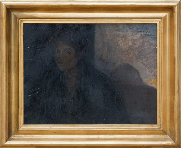 5403 AH autor Ignacy Pinkas, Portret pani Janiny, 1917, olej tektura, 50x65, fot. MSz