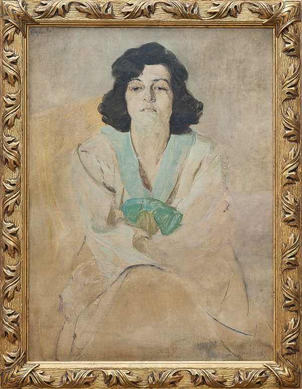 5438 AH autor Ignacy Pinkas, Portret kobiety, 1918, olej tektura, 97x71, fot. MSz