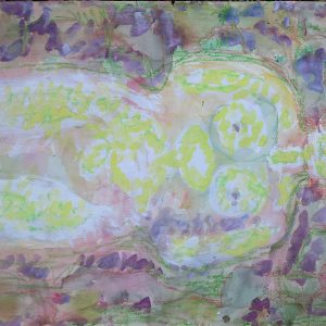 5543 AH, Jan Wodyński, Akt biały, gwasz, kredka, 74,5x49,5 cm.