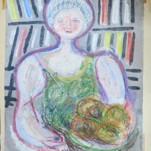 5549 AH, Jan Wodyński, Martwa natura, pastele, 45,5x57,5 cm.