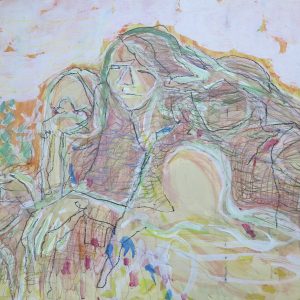 5650 AH Jan Wodyński, Wietnam 68, 1969, gwasz, kredka, 69,5 x 99,5 cm.