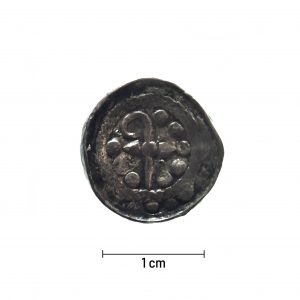 0883 zbiory numizmatyczne st. kadyiego; saksonia (xi); saski denar krzyżowy