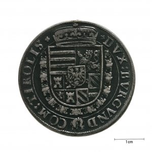 0909 zbiory numizmatyczne st. kadyiego; ferdynand arcyksiążę austriacki; talar bez daty – rewers